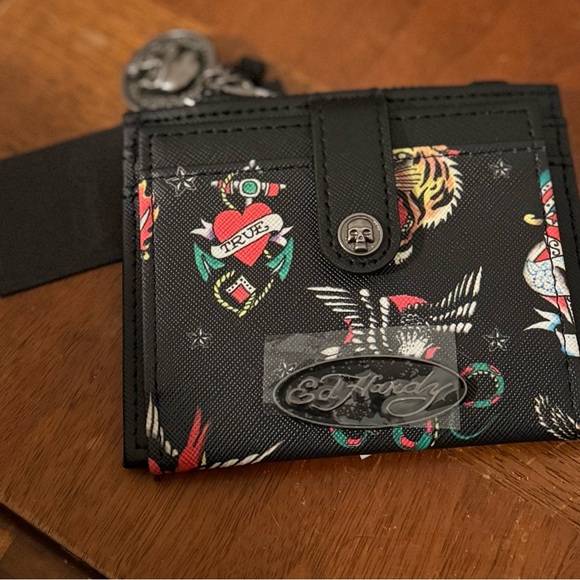 Ed Hardy Card Holder Wallet NWT - Picture 6 of 11